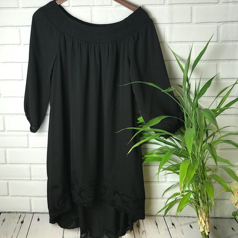 Chico’s size Small black hi-low dress